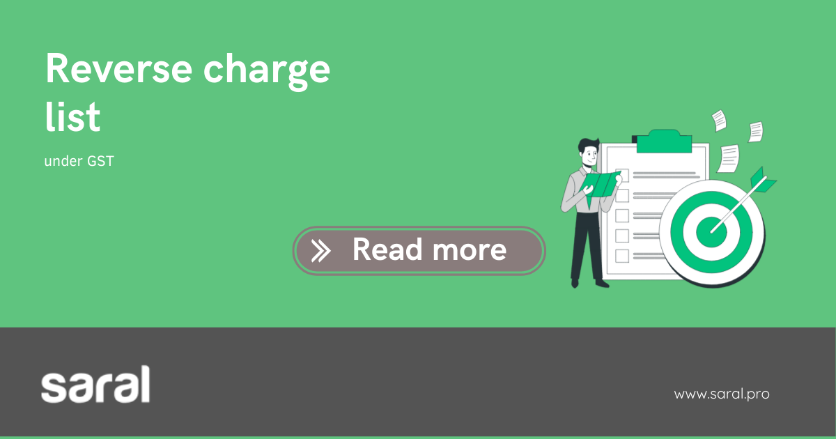 Reverse charge list under GST