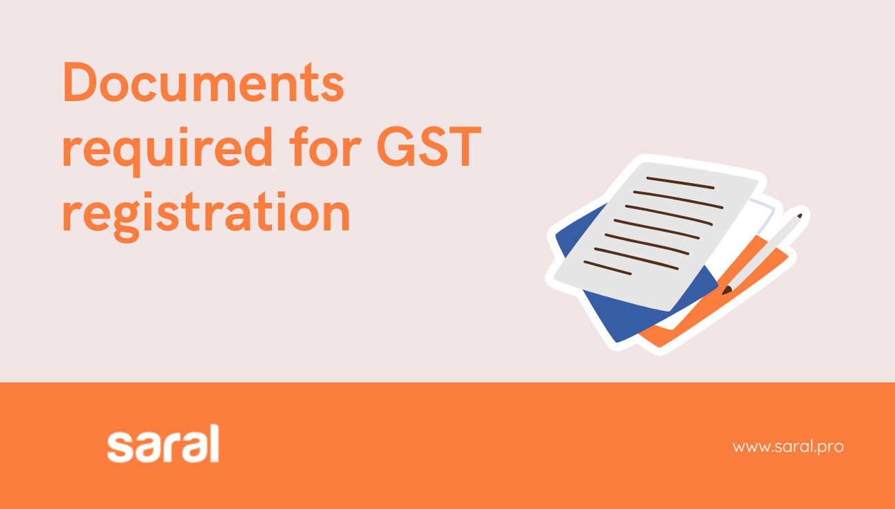 Documents required for gst registration