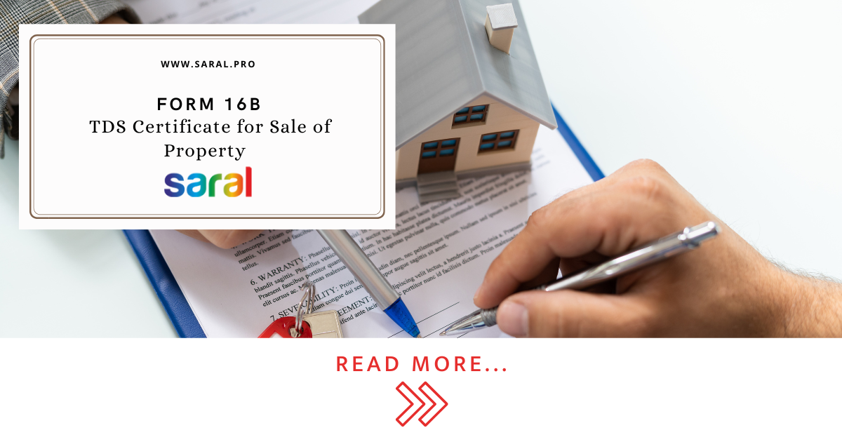 Form 16B Download: TDS Certificate For Property Sale On Traces