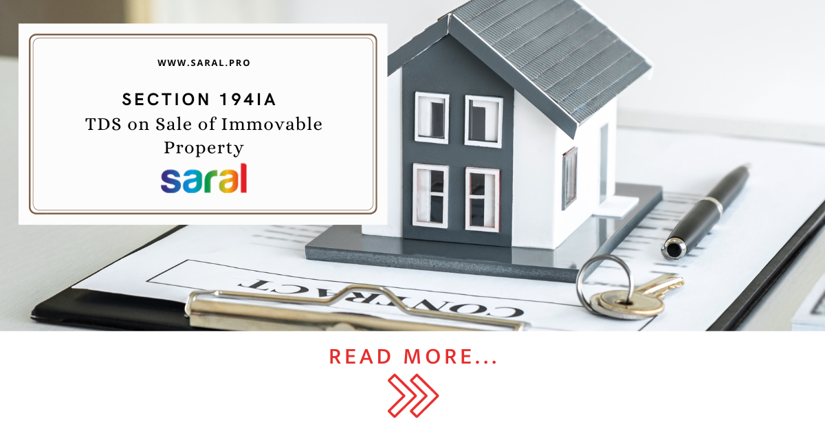 Section 194IA TDS on Sale of Immovable Property